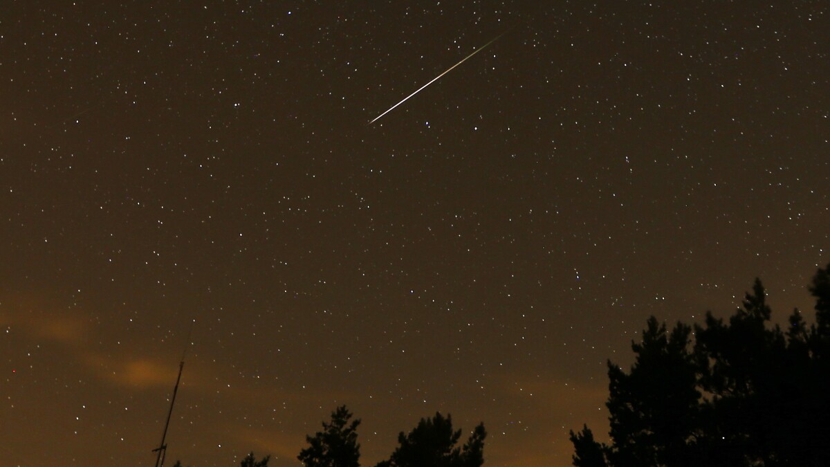 Meteor shower last shop night